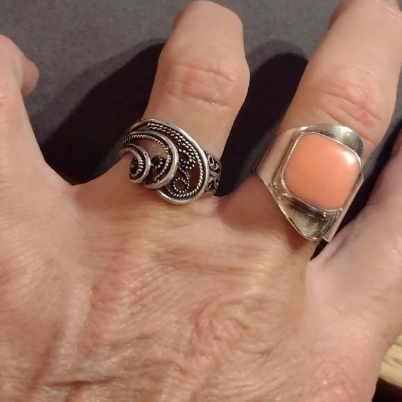 Vintage Sterling Israel Ring - Picture 5 of 8